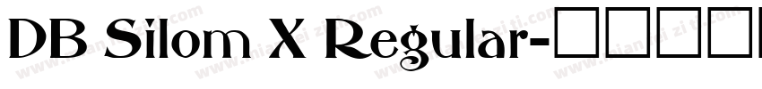 DB Silom X Regular字体转换